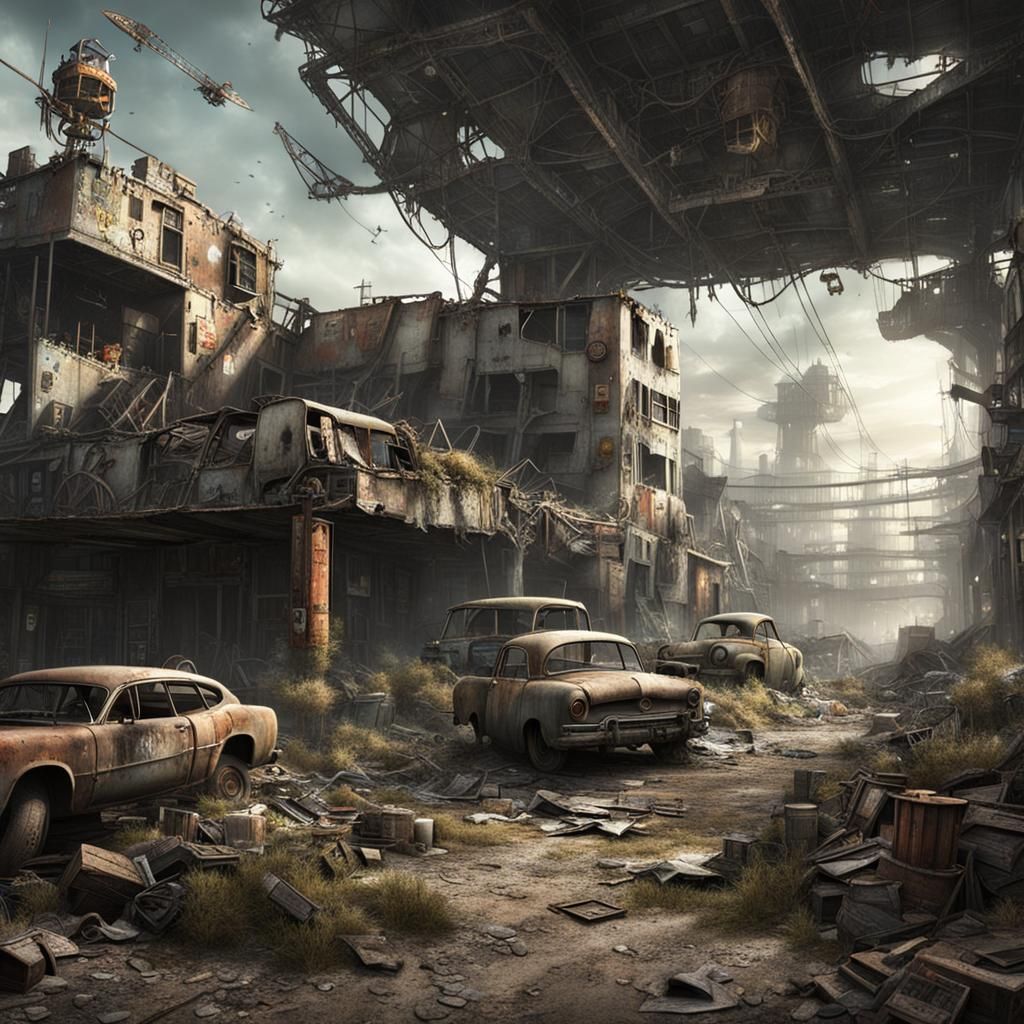 Post-Apocalyptic Wonderland: A Surreal Landscape