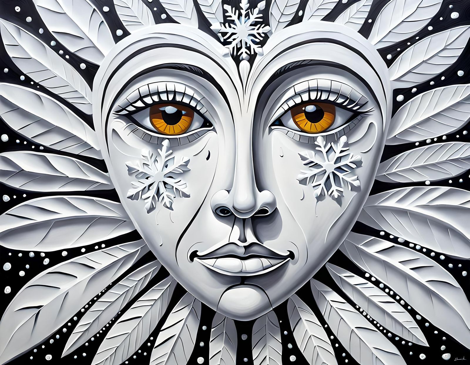 Snowflakes Aboriginal art.