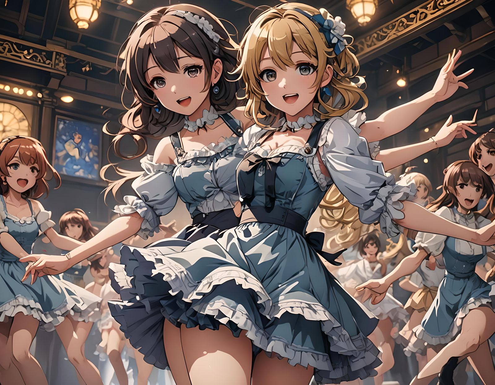 Beauty in Babydoll dancing