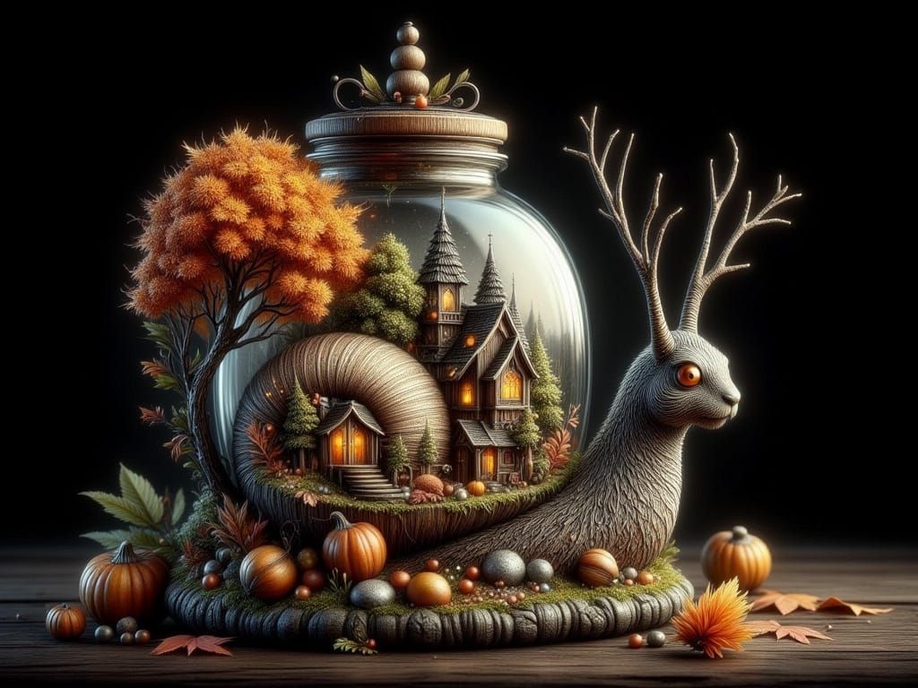 Miniature Autumnal Scenes