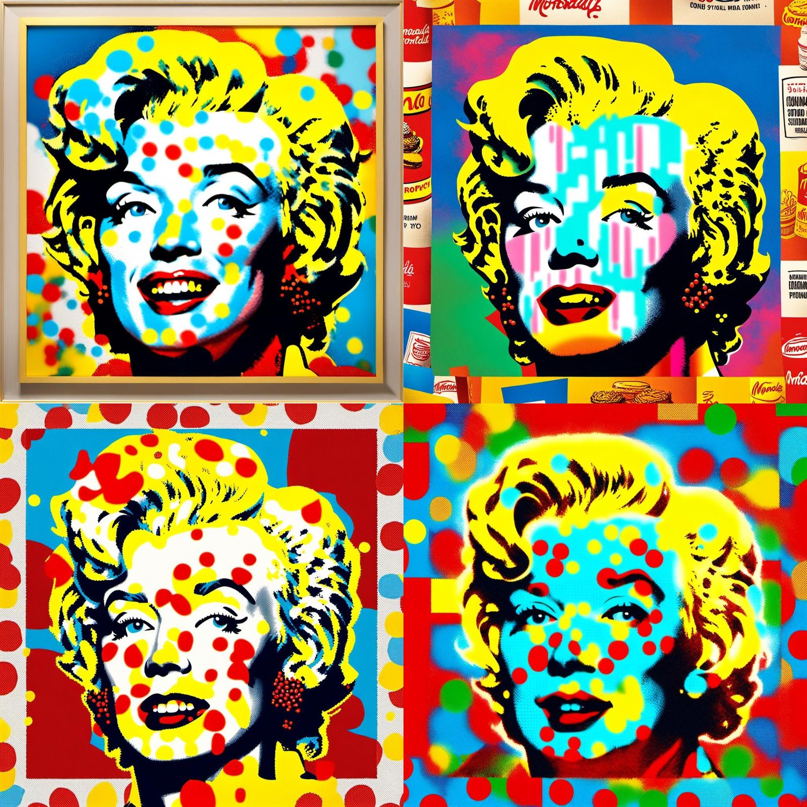 Marilyn Monroe as Ronald McDonald: A Pop Art Mashup