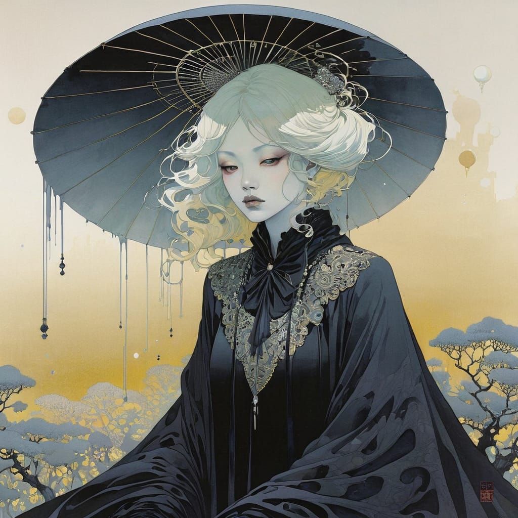 Ethereal Specter Emerging from the Shadows