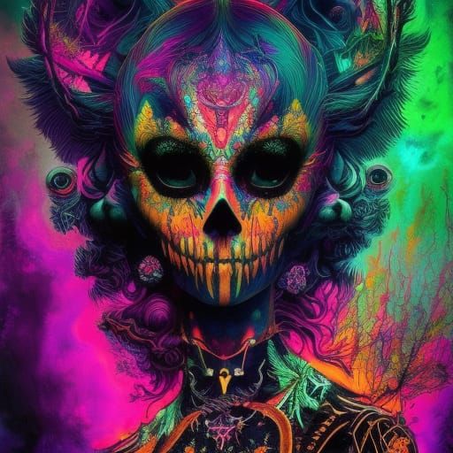 Radioactive Chicken in Dark Academia Style