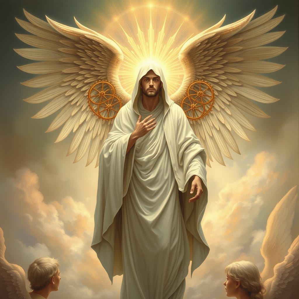 Majestic Ophanim Angel Embodies God's Wisdom and Justice