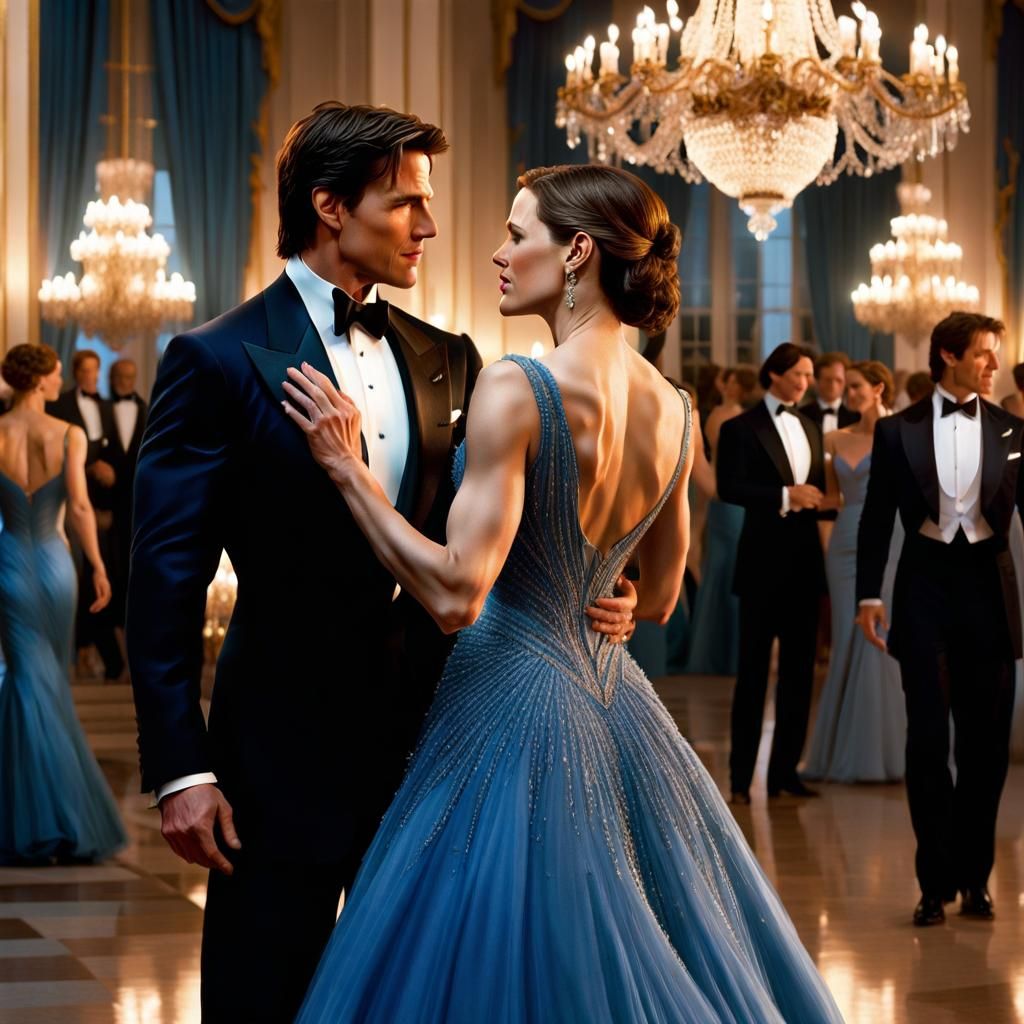 Jennifer Garner and Tom Cruise Dancing in Ballroom