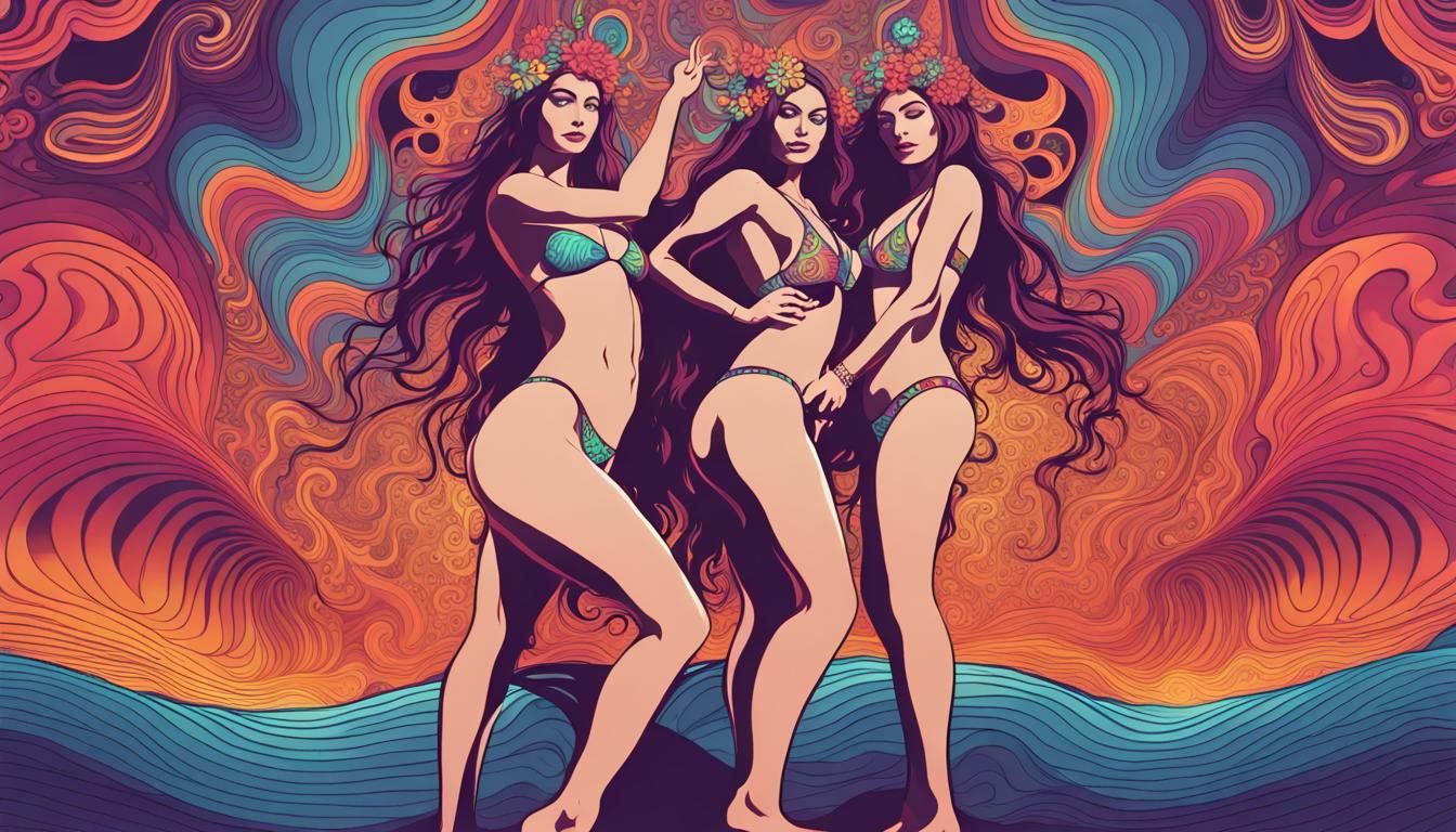 1960s Acid Test Party with Psychedelic Lava