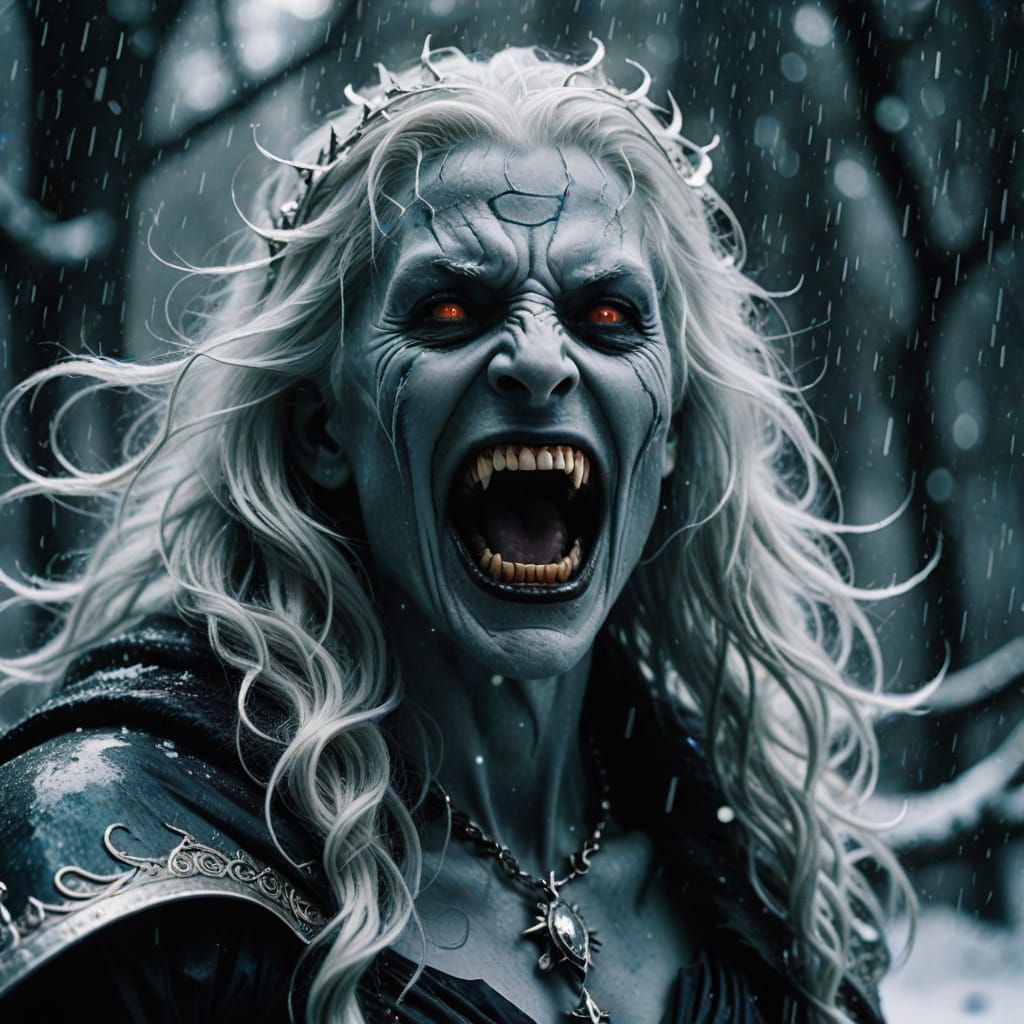 Spectral Banshee Screams in Blizzard: Lomographic Close-Up