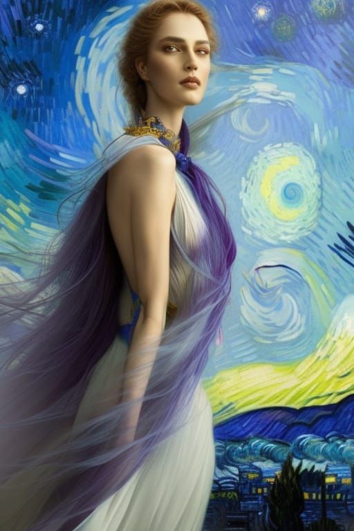 Colorful Night Sky: Fantasy Magazine Cover Art