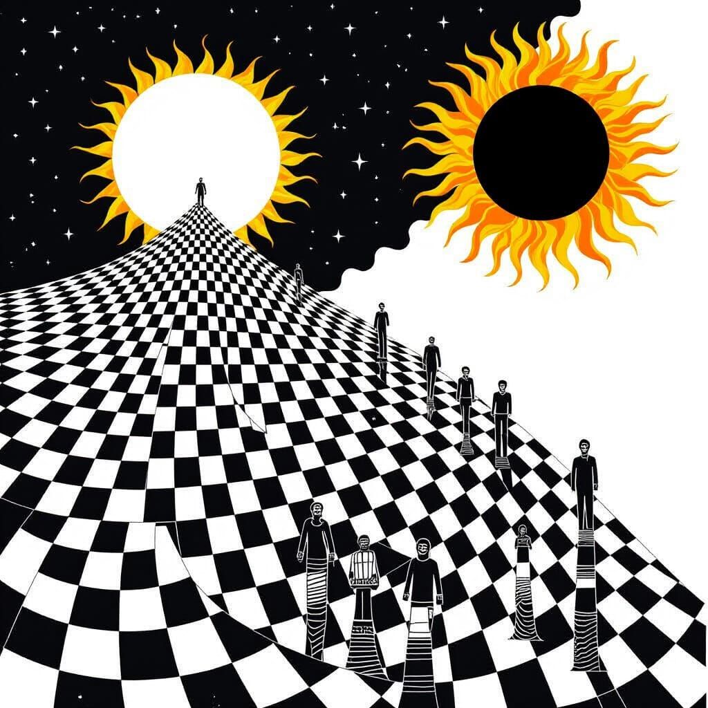 Surreal Black Hole Sun Obscures the Sky