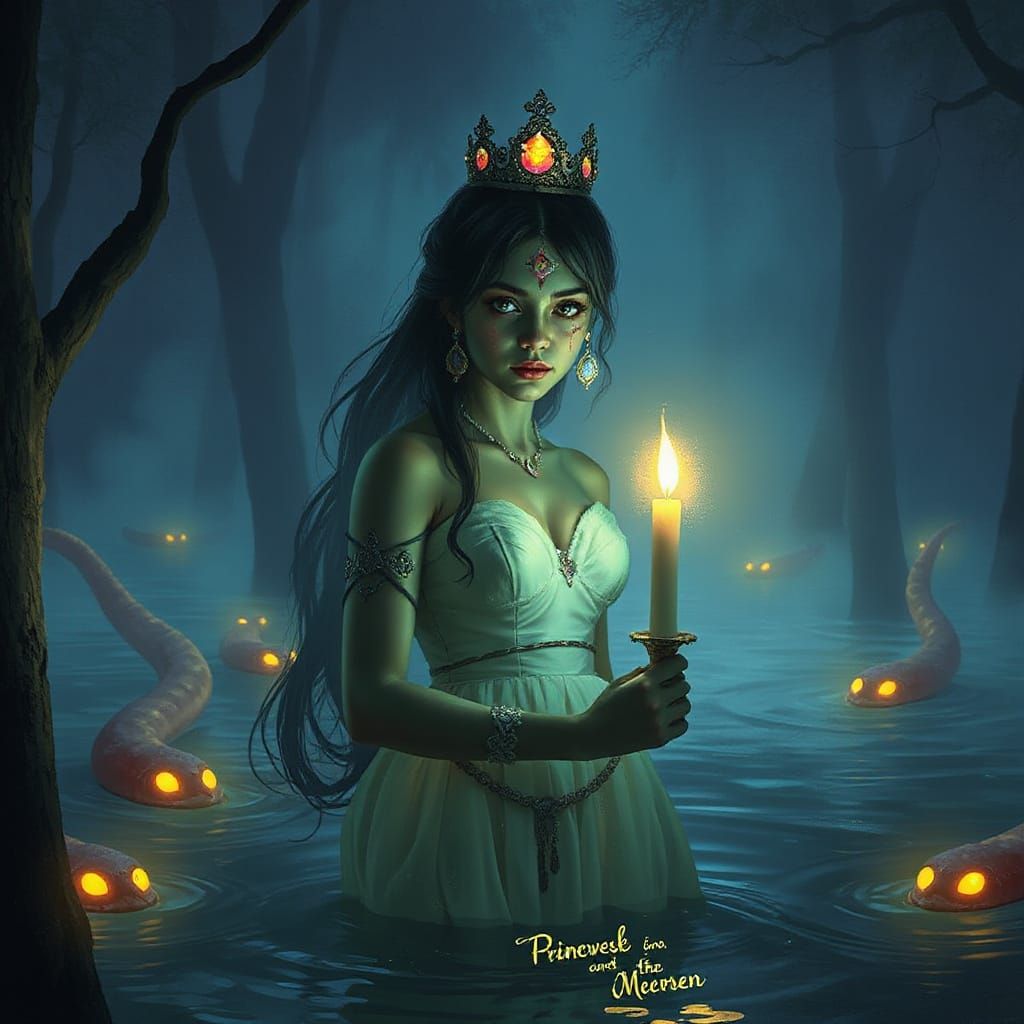 Neon Princess Embarks on a Mysterious Swamp Quest