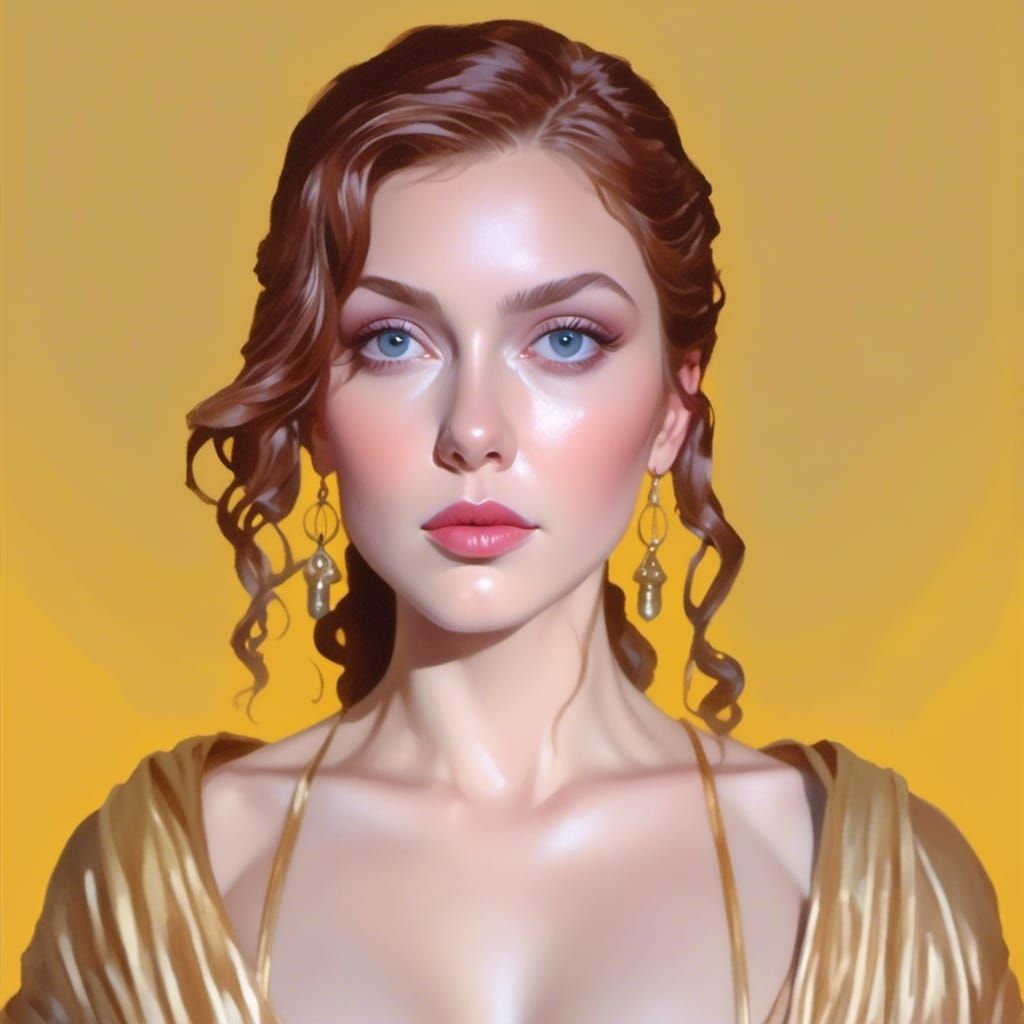 Hyperrealistic Blonde Jedi Knight in Dramatic Lighting