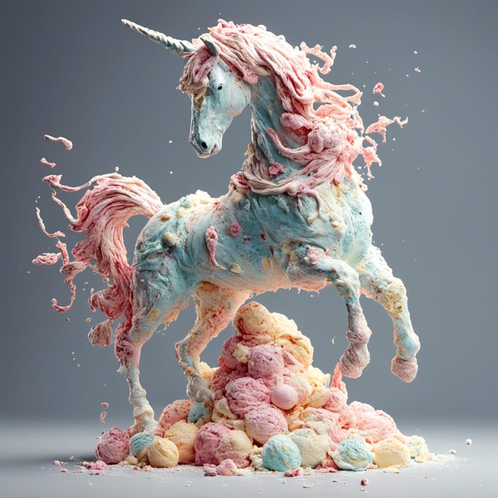 Ice Cream Horse Sculpture