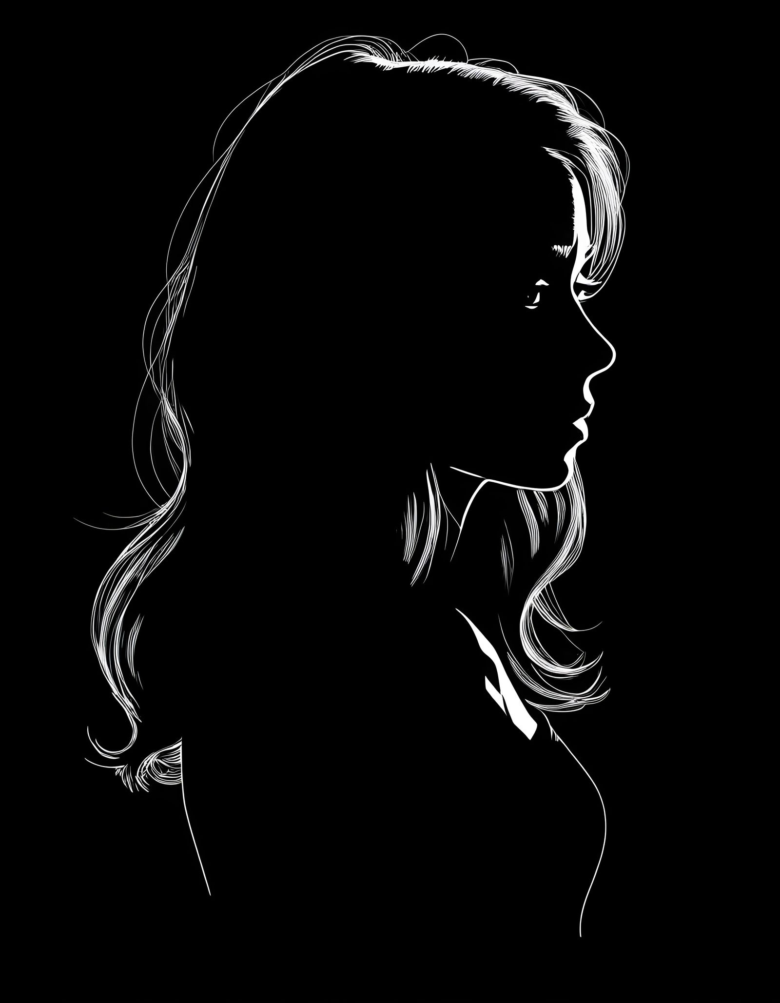 Mysterious Sarah Hyland Portrait in Dark Minimalist Style