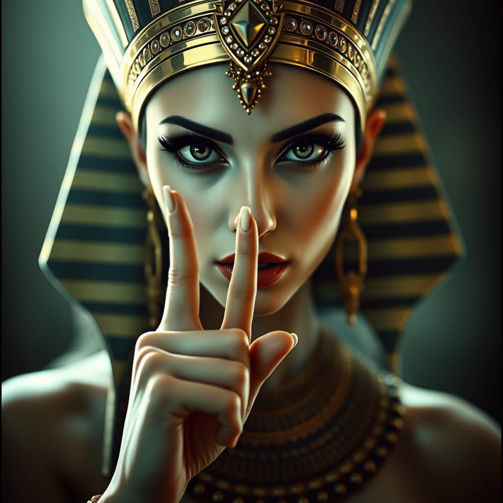 Ancient Egyptian Goddess in Photorealistic Portrait