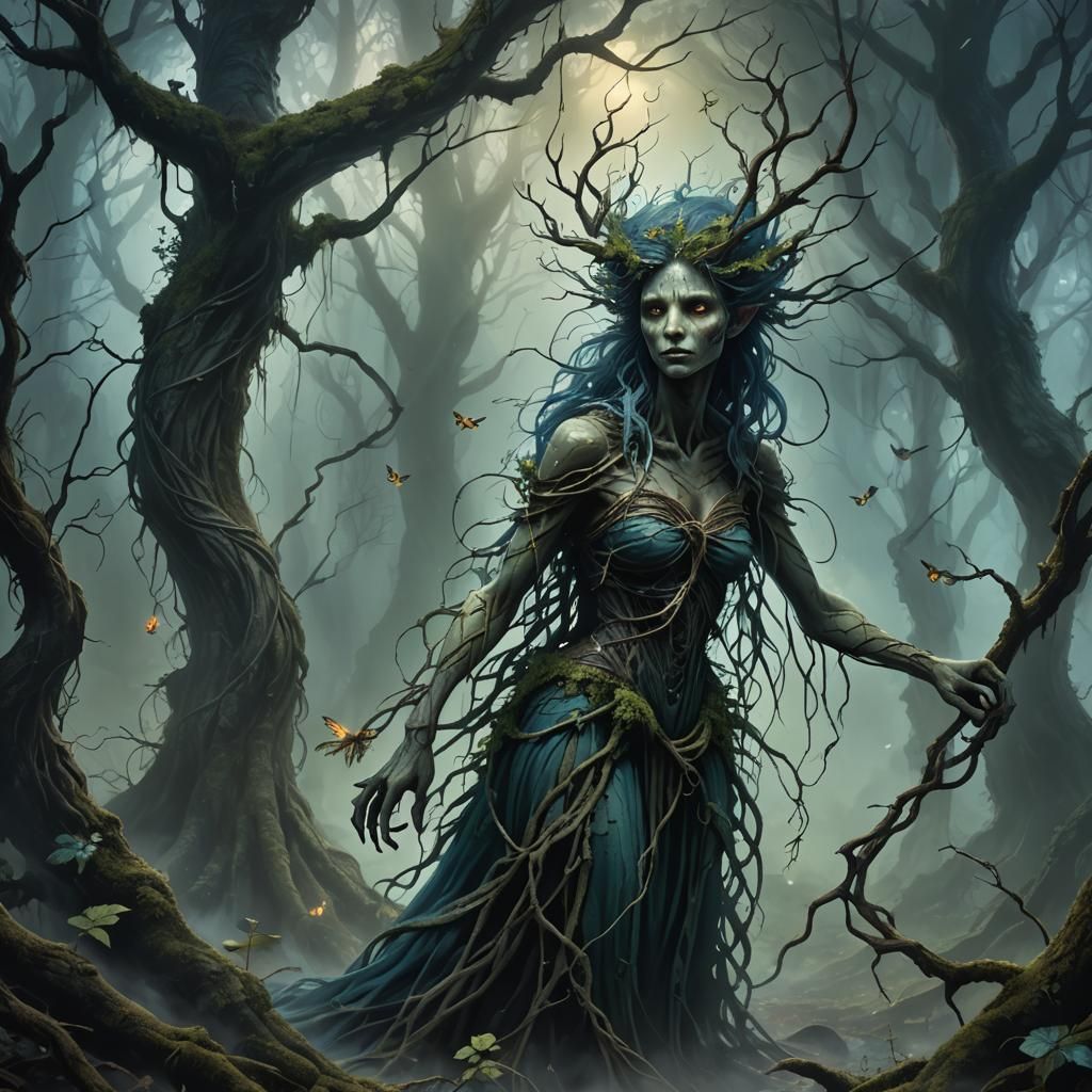 Twisted Spring Fae in Decaying Forest
