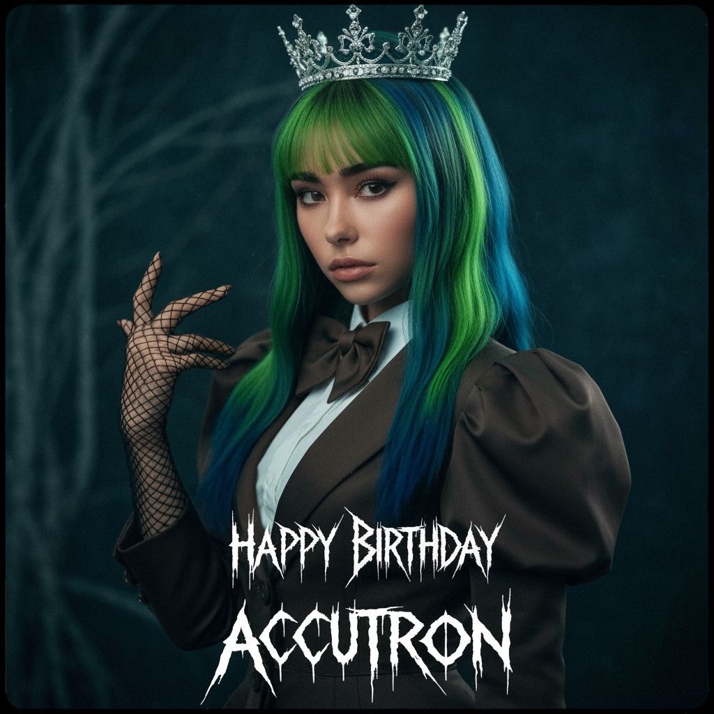 Madison Beer in Dark Fantasy Style With Spikey Text