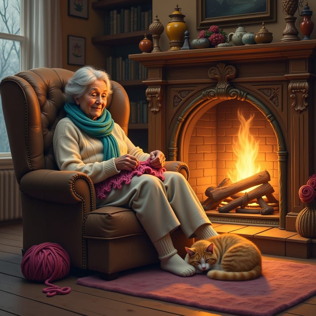 Cozy Afternoon in a Gentle Cottage Scene