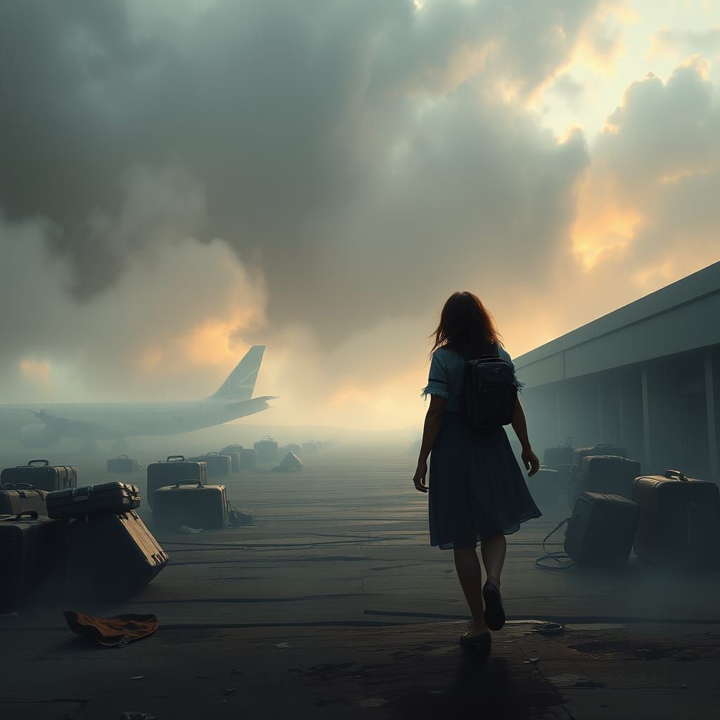 And all I remember is your back
Walking towards the airport,...