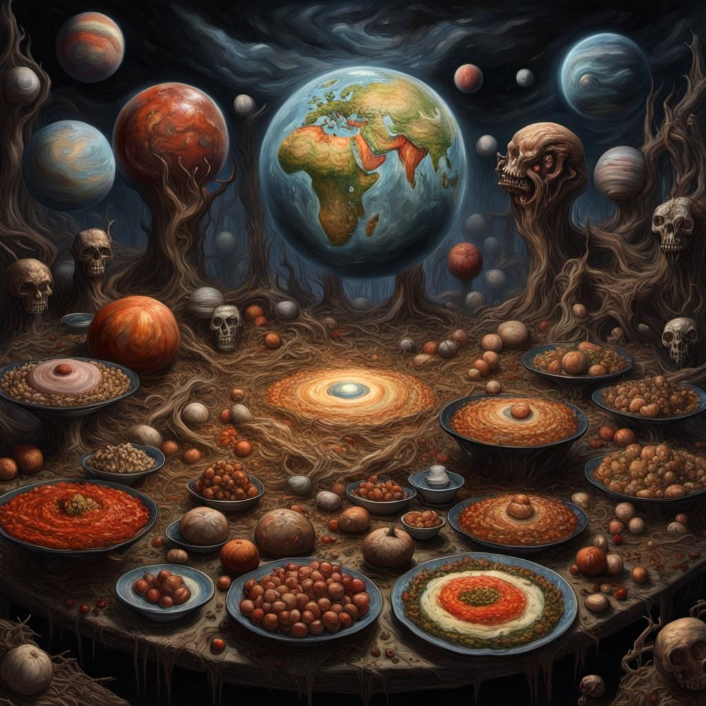 Grotesque Food World: An Impressionist Cannibalistic Nightma...