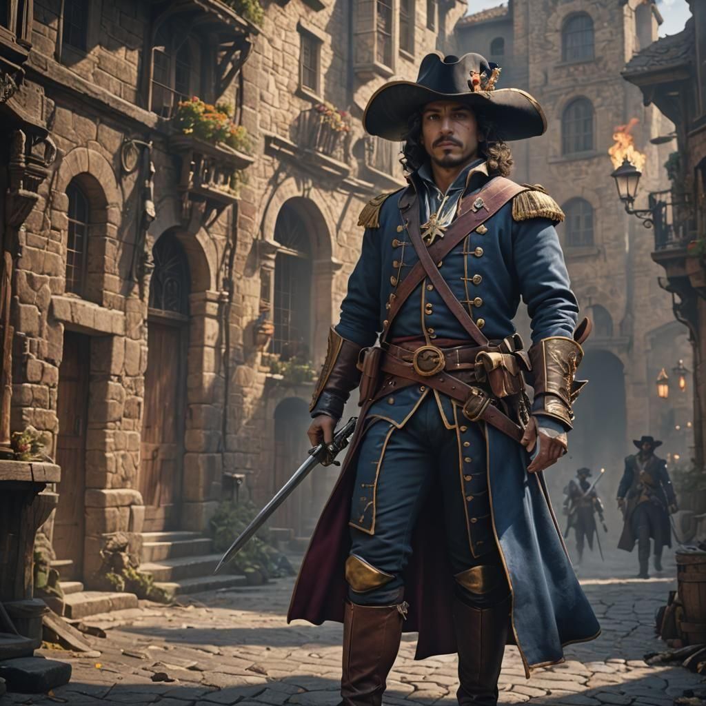 David Castañeda as Musketeer: Detailed Fantasy Art