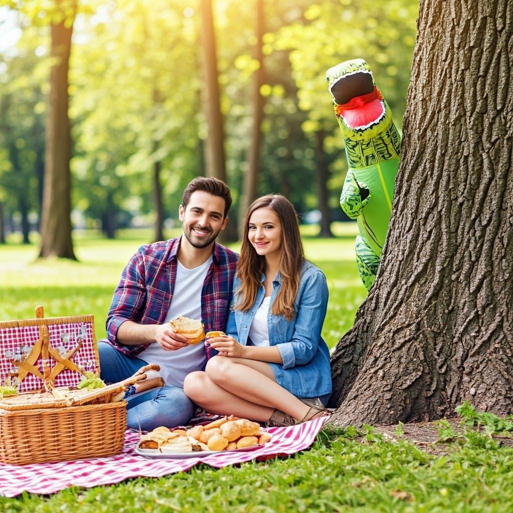 Picnic Surprise: Dinosaur Guest Star