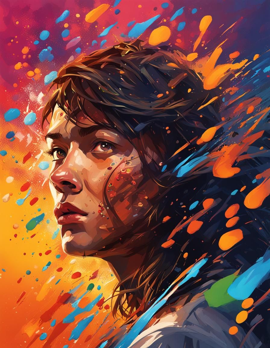 Dramatic Hyperrealistic Concept Art with Colorful Depth