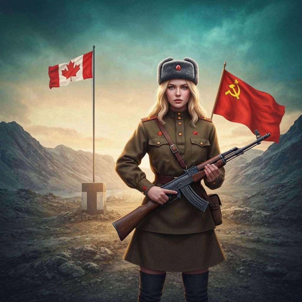 Soviet Soldier at Alaskan Border: Fantasy Matte Painting