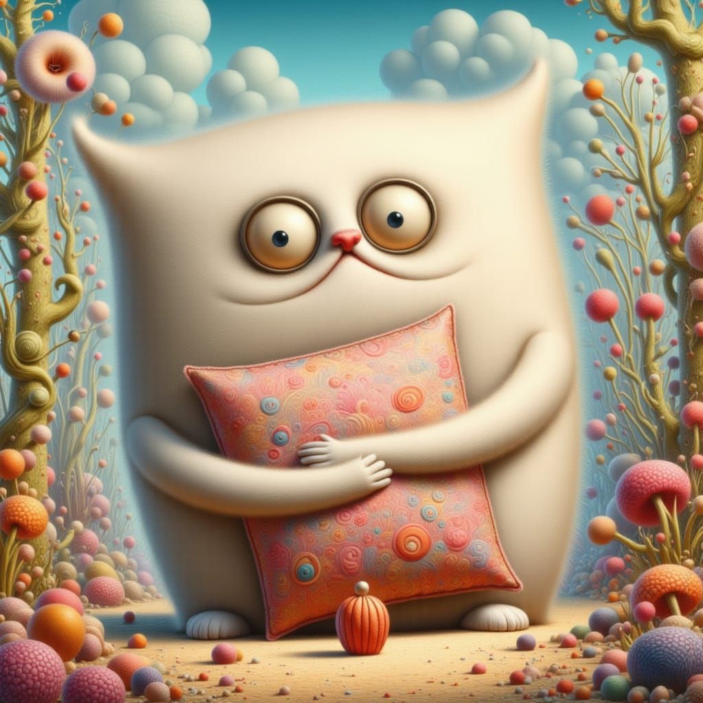 Fluffy Pillow Monster Hugs Petite Companion