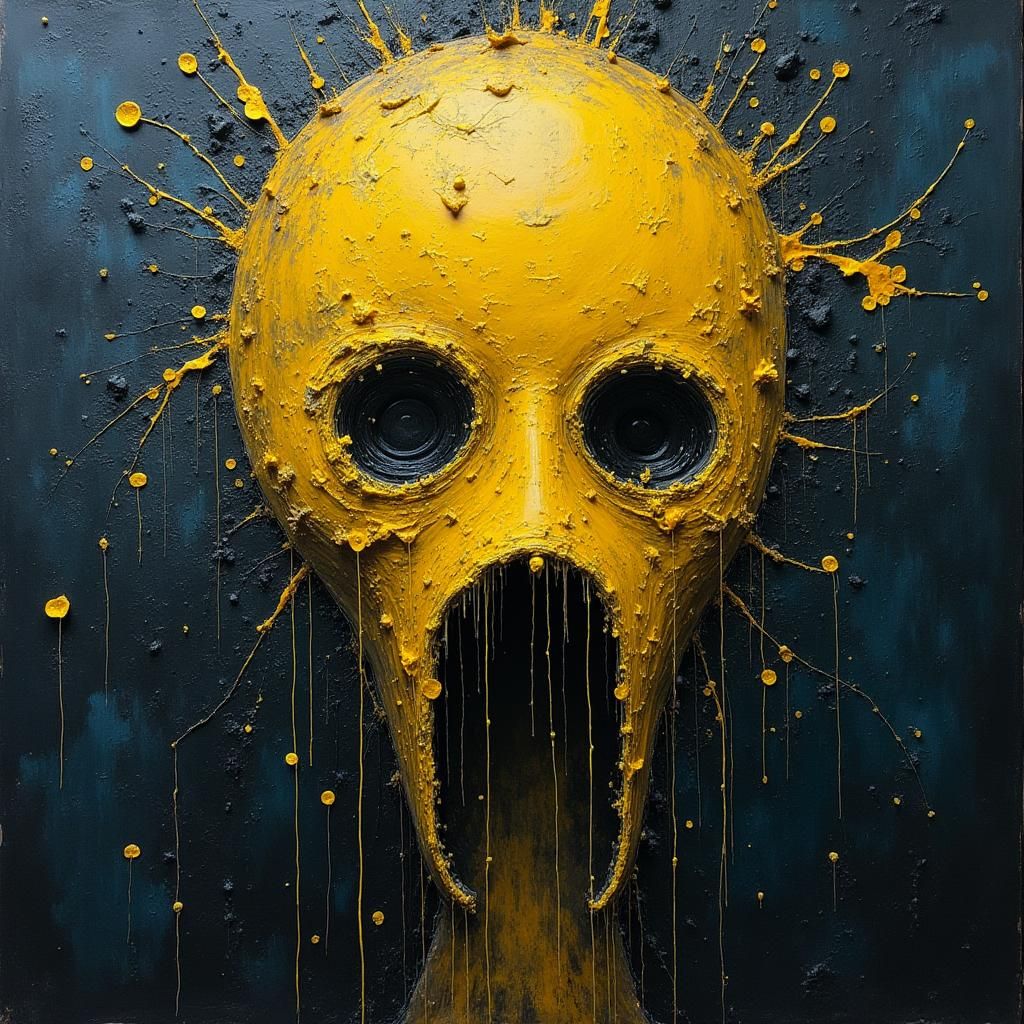 Surreal Escape: Abstract Art of Suffering and Hope