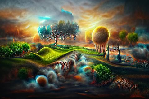 Surreal landscape