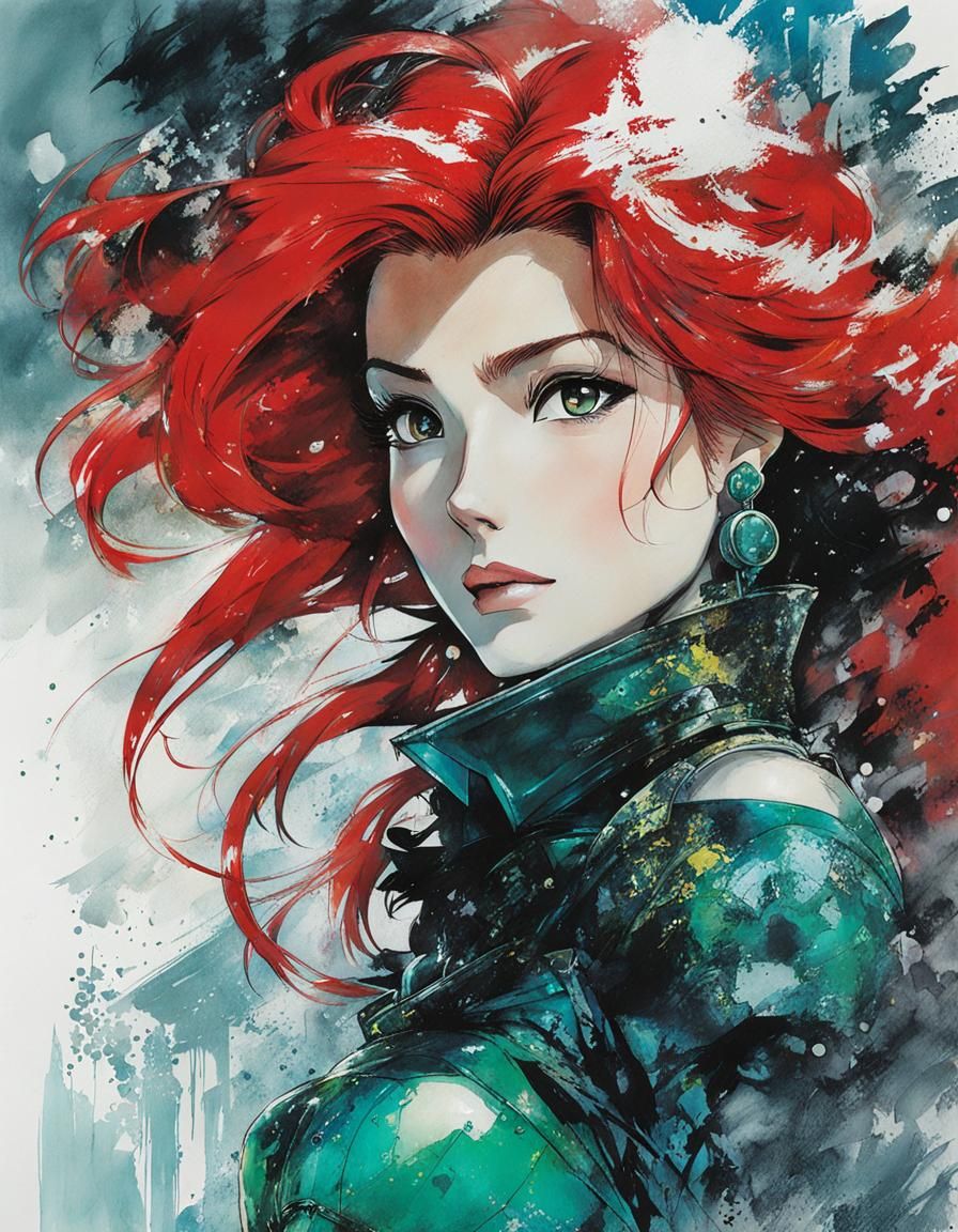 Hyperdetailed Ariel in Shinkawa Style