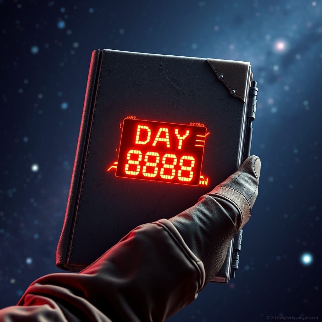 Captain's Logbook in Futuristic Space Environment