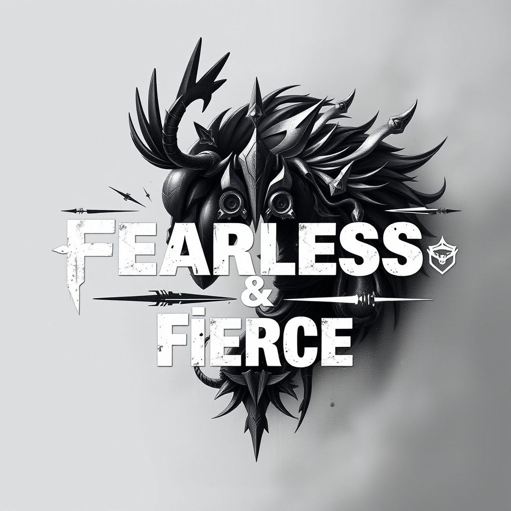 Affirmation in Geometric Style with Metallic Accents