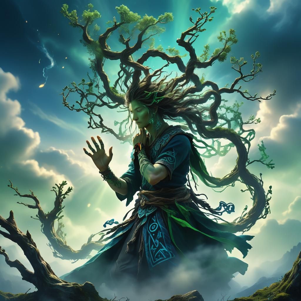 Ancient Being Reaching for First Runes