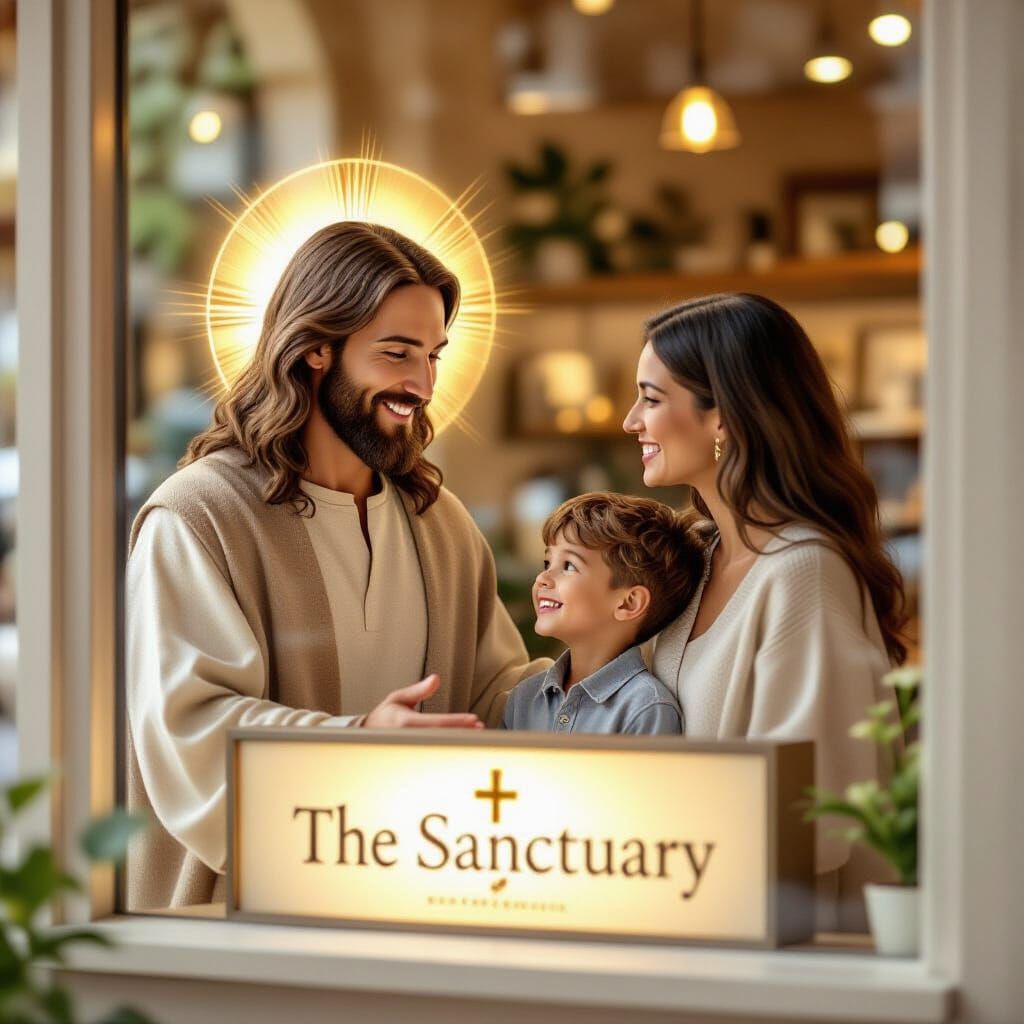 Jesus Connects with Family in "The Sanctuary" Storefront