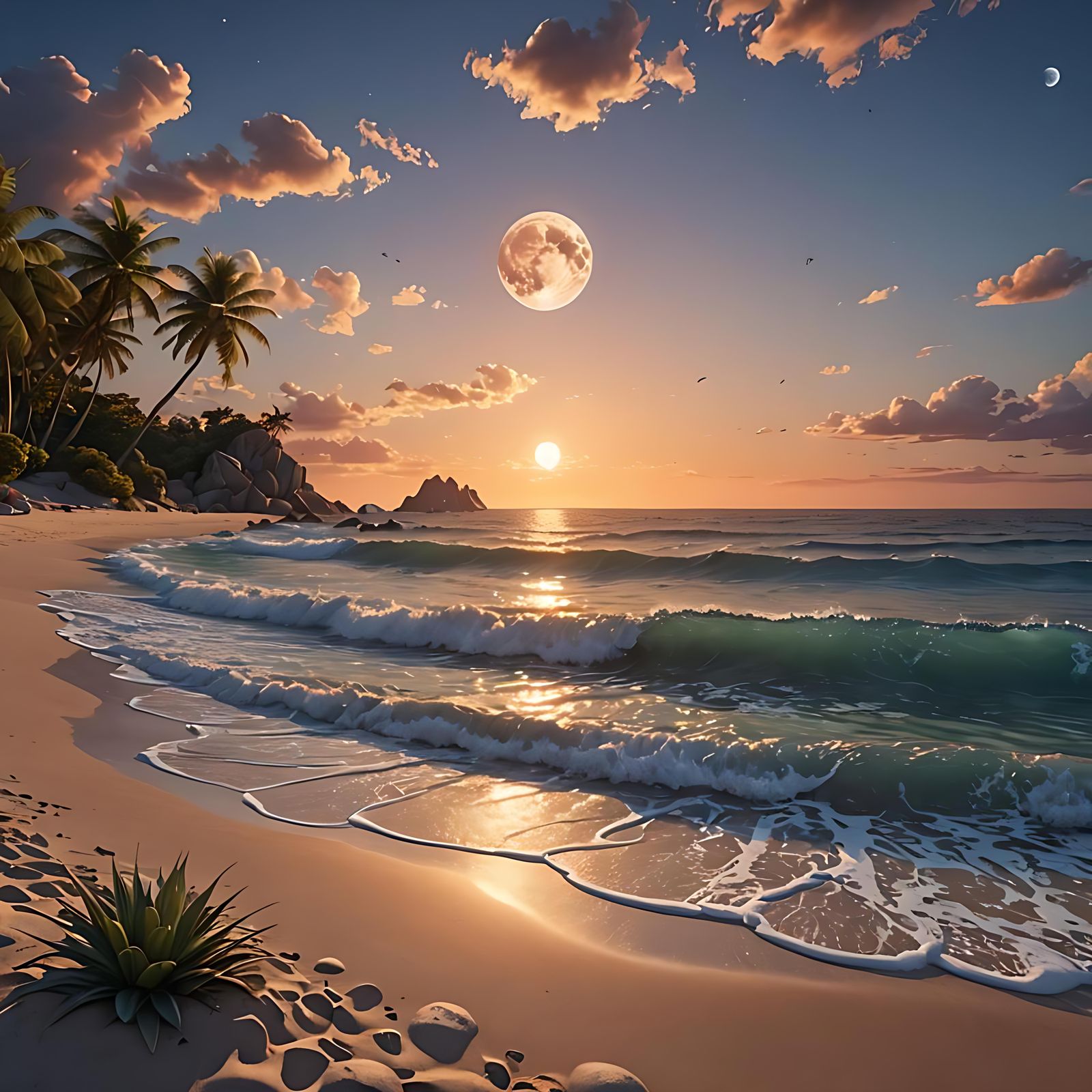 Stunning Beach Sunset.