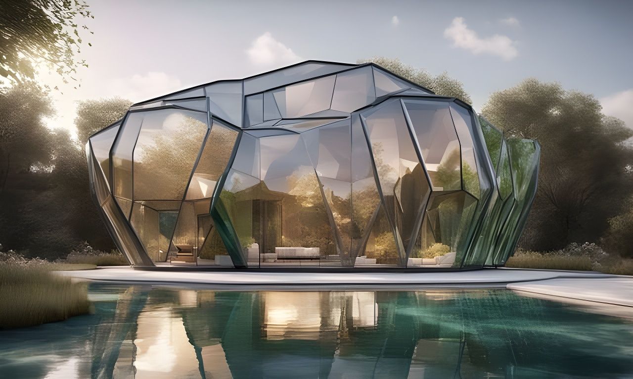 Luxury honeycomb mixed stained glass 04