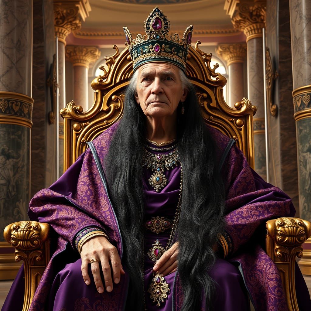 Wisdom Wears Imperial Purple as Queen Zenobia