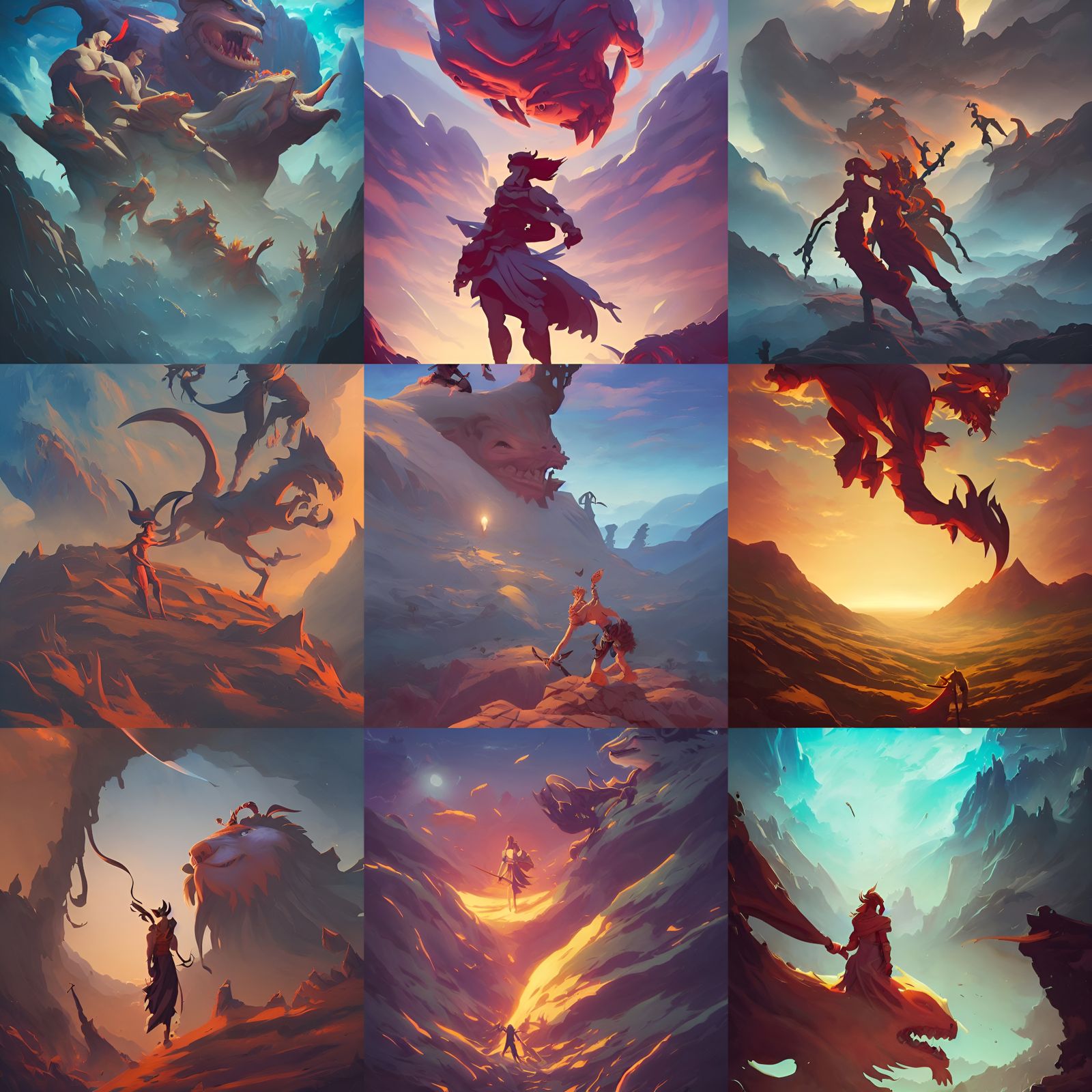 Fantasy Logo in Minimalist Comic-Con Style