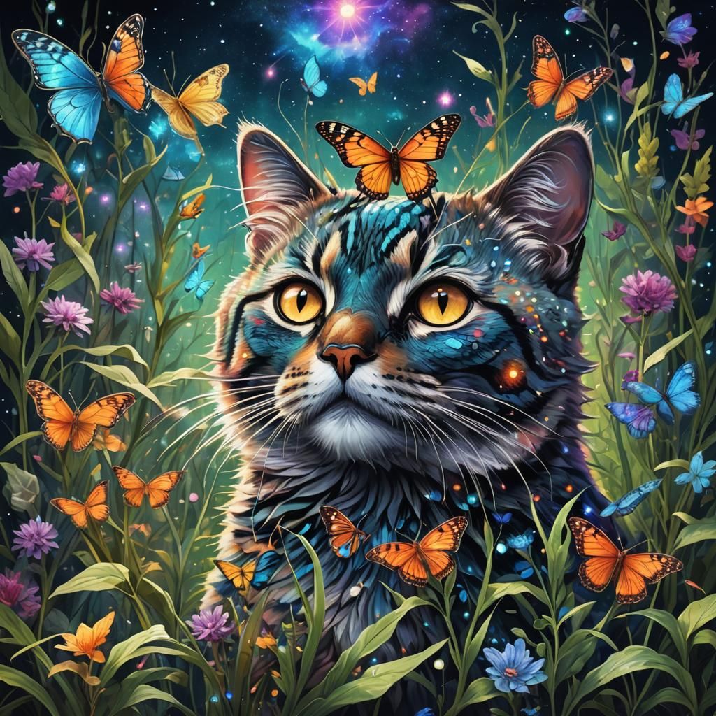 Cosmic Butterfly Discovery: A Holographic Illustration