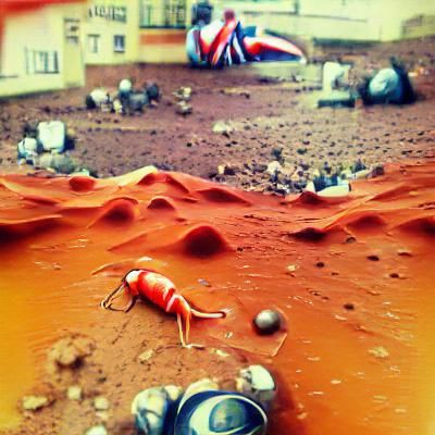 AI Generated Image of Life on Mars
