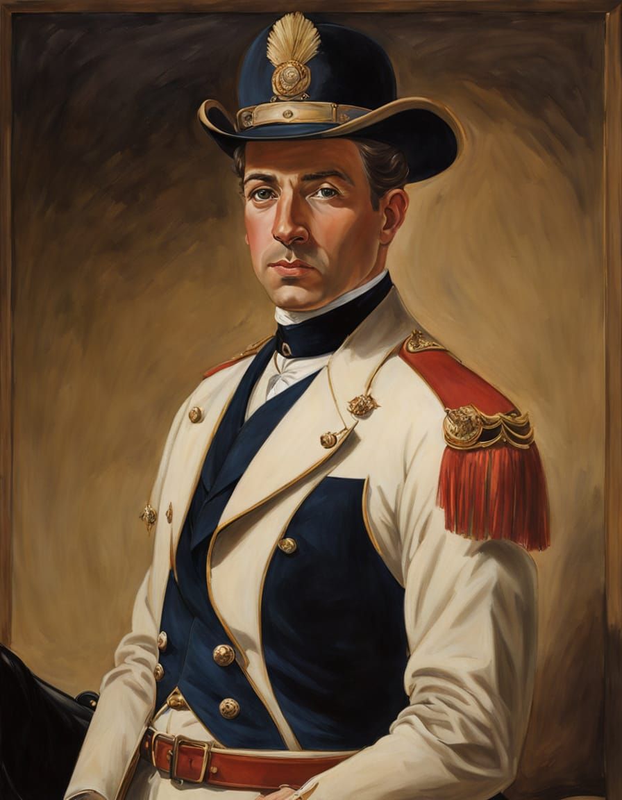 Equestrian Man Portrait