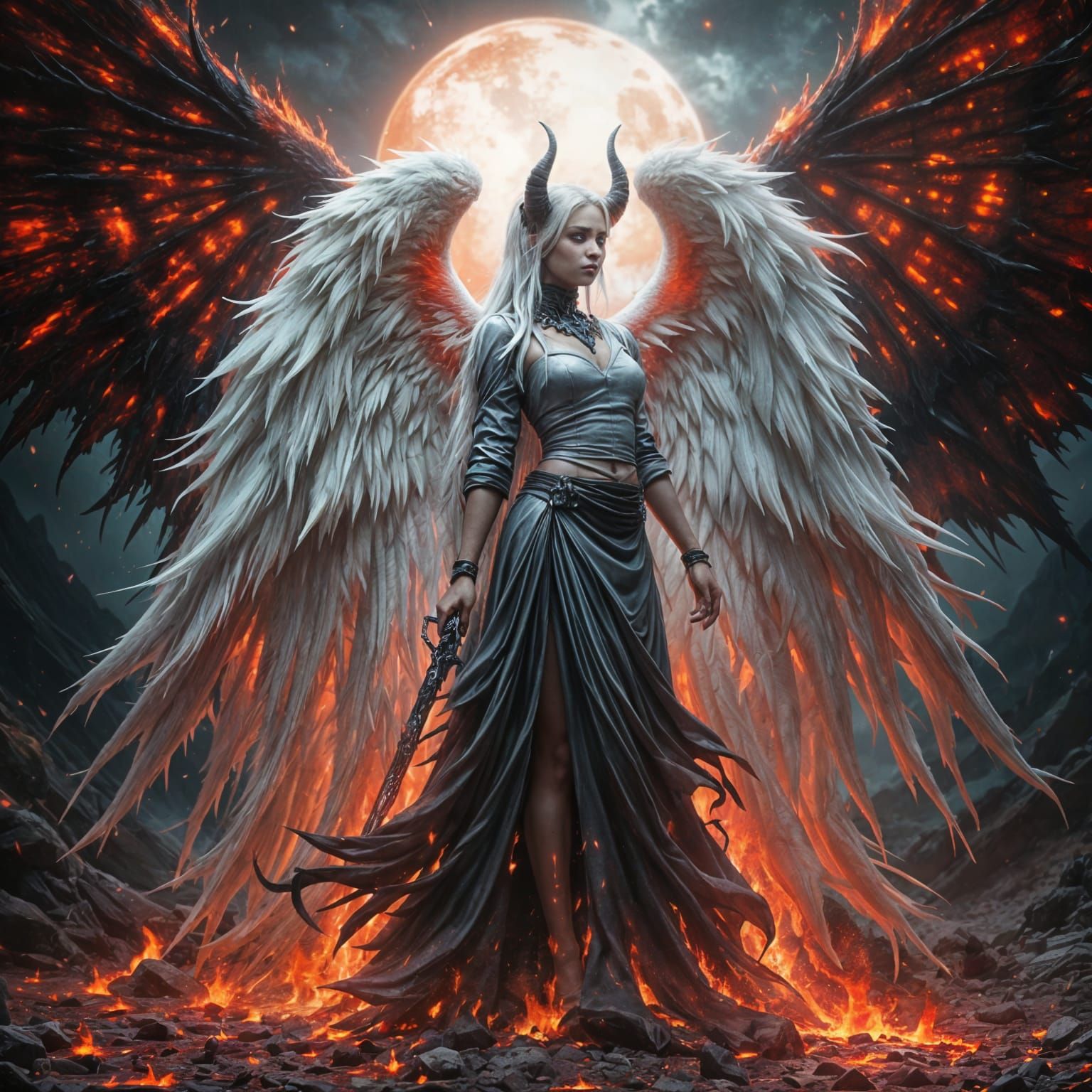 A Demon Angel of Retribution