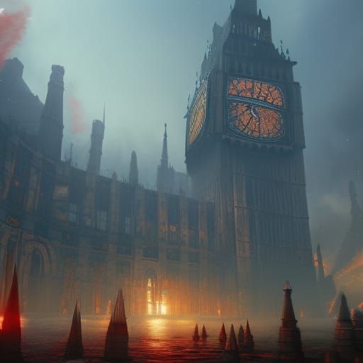 Burning London: Detailed Matte Painting in Unreal Engine