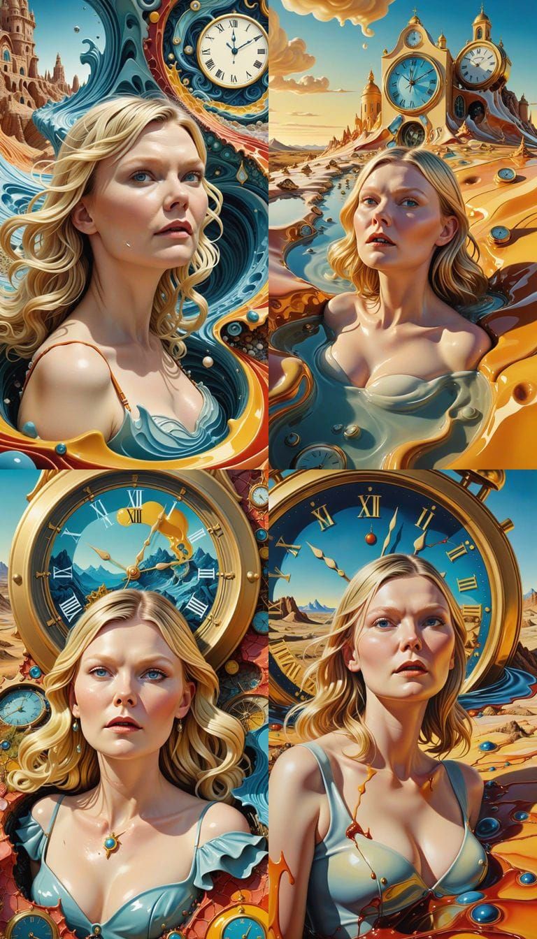 Melting Landscape: A Surreal Hyperrealistic Close-Up