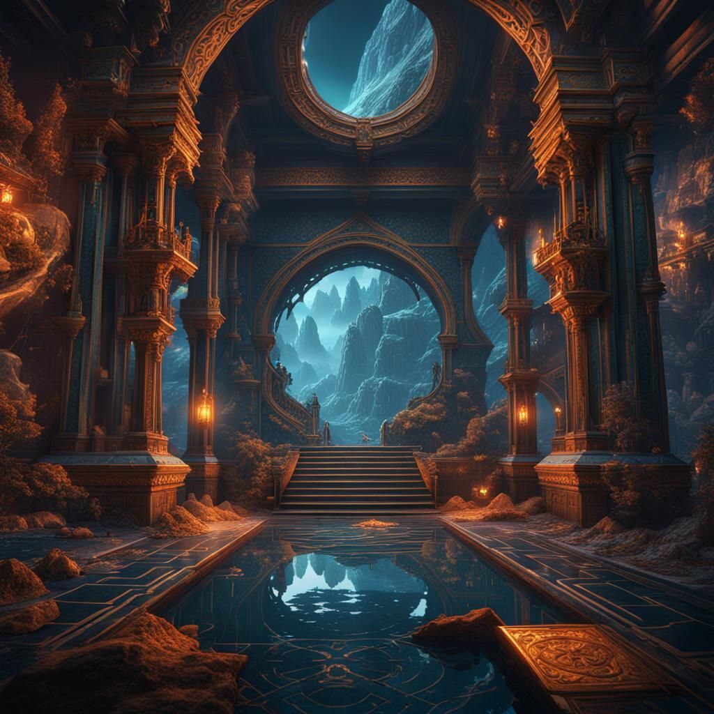 Geometric Wonder in Detailed Matte Painting