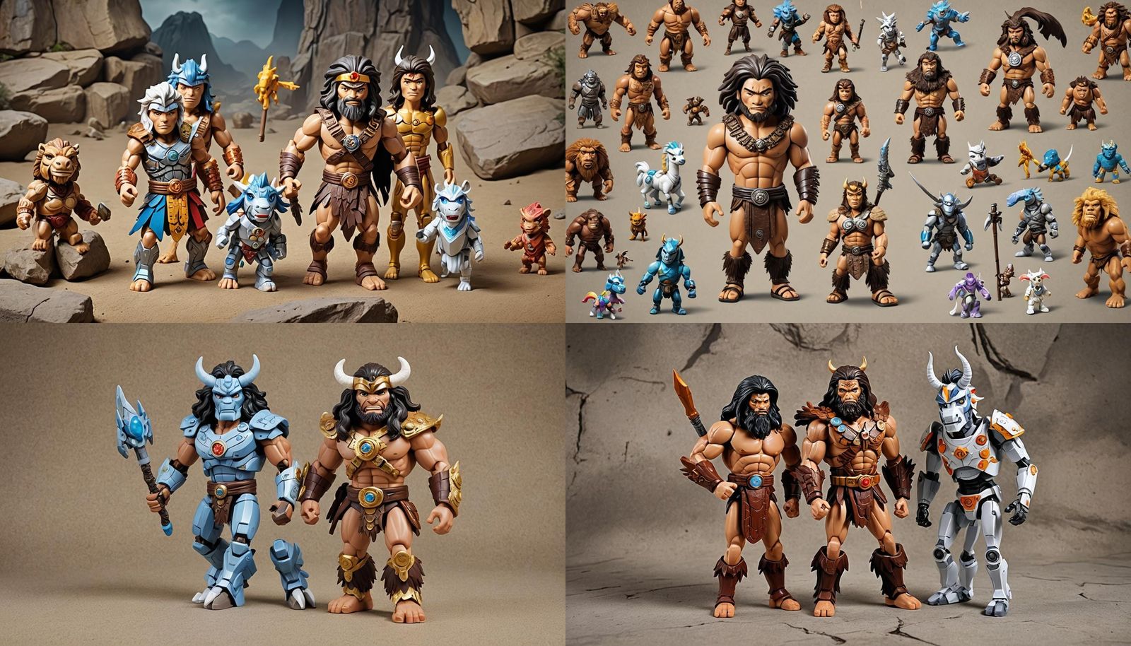 Chinese Superhero and Robot Unicorn in 3D