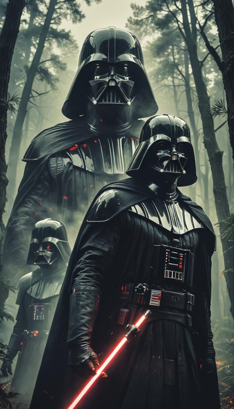 Sith Lords Movie Poster in Cinematic Style