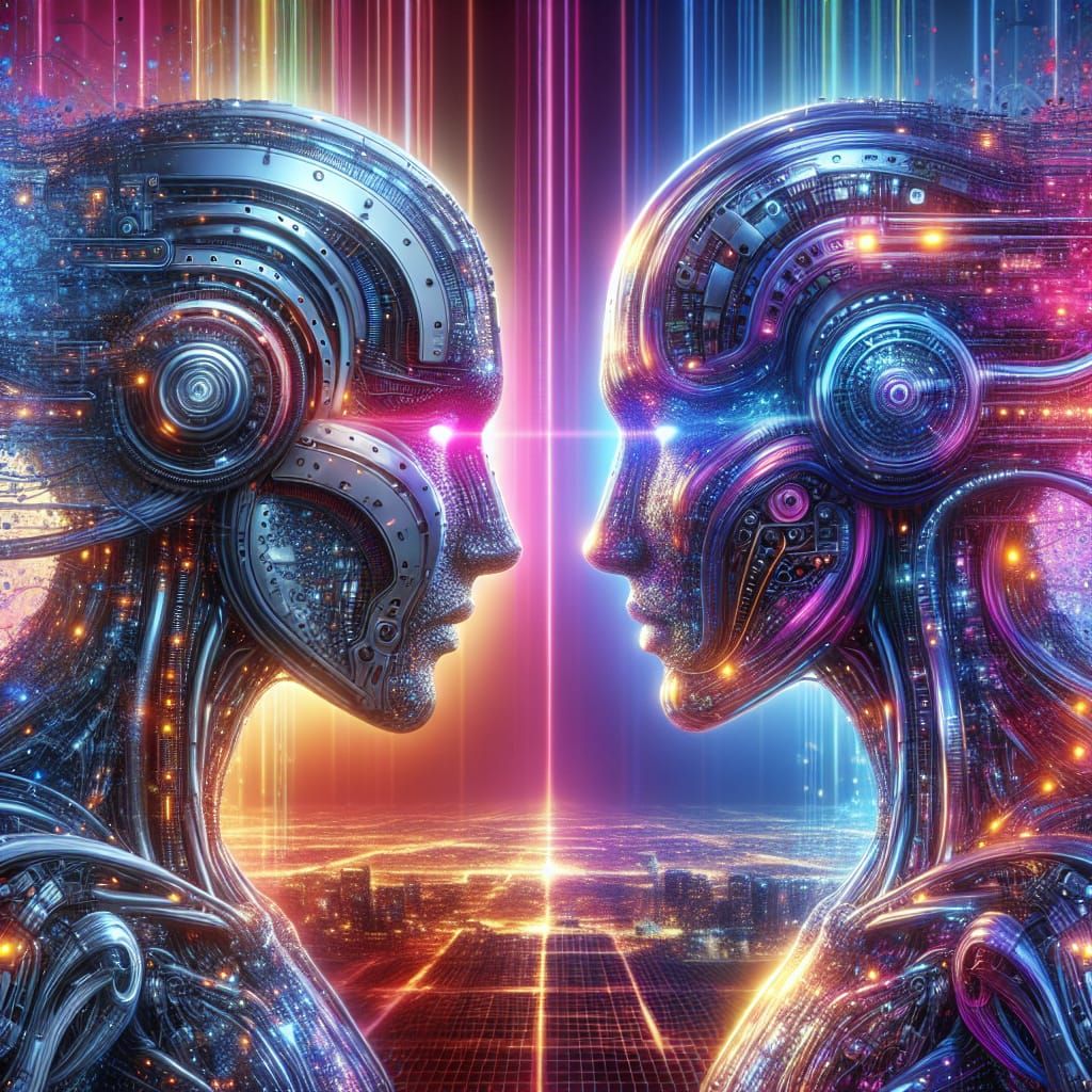 AI Giants Clash in Silicon Valley: Hyperrealistic Concept Ar...