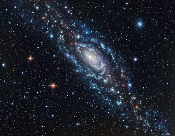 Cosmic Mosaic Artwork in Vibrant Byzantine Style